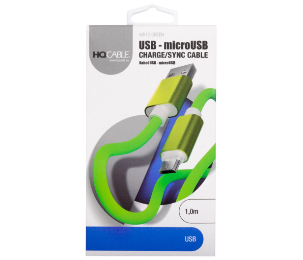 HQCable USB-MICRO USB 1M zielony - 1459706 - zdjęcie 2
